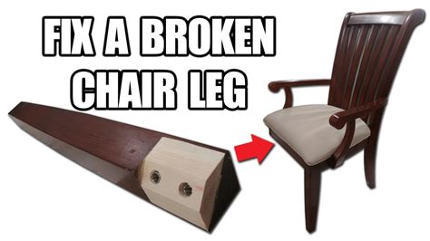 How To Fix Broken Chair Leg How to Fix a Broken Chair Leg - YouTube